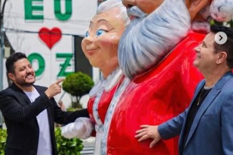 Bruno e Marrone cantam na inauguração do Natal Mágico de Osasco