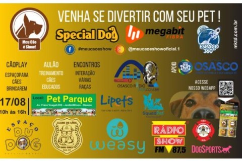 “Meu Cão é Show! Vem com tudo em Osasco