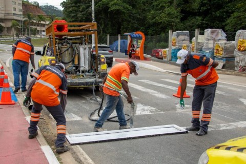 Estrada Tenente Marques recebe revitalização viária em Santana de Parnaiba