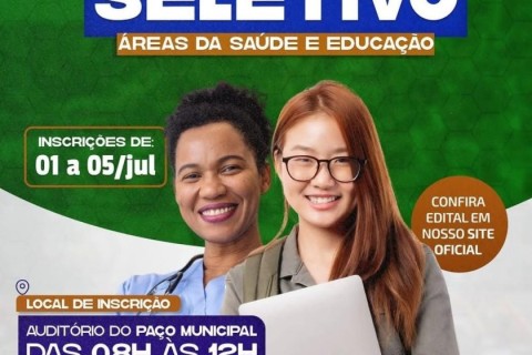 Prefeitura de Jandira abre Processo Seletivo para as Áreas da Saúde e Educação